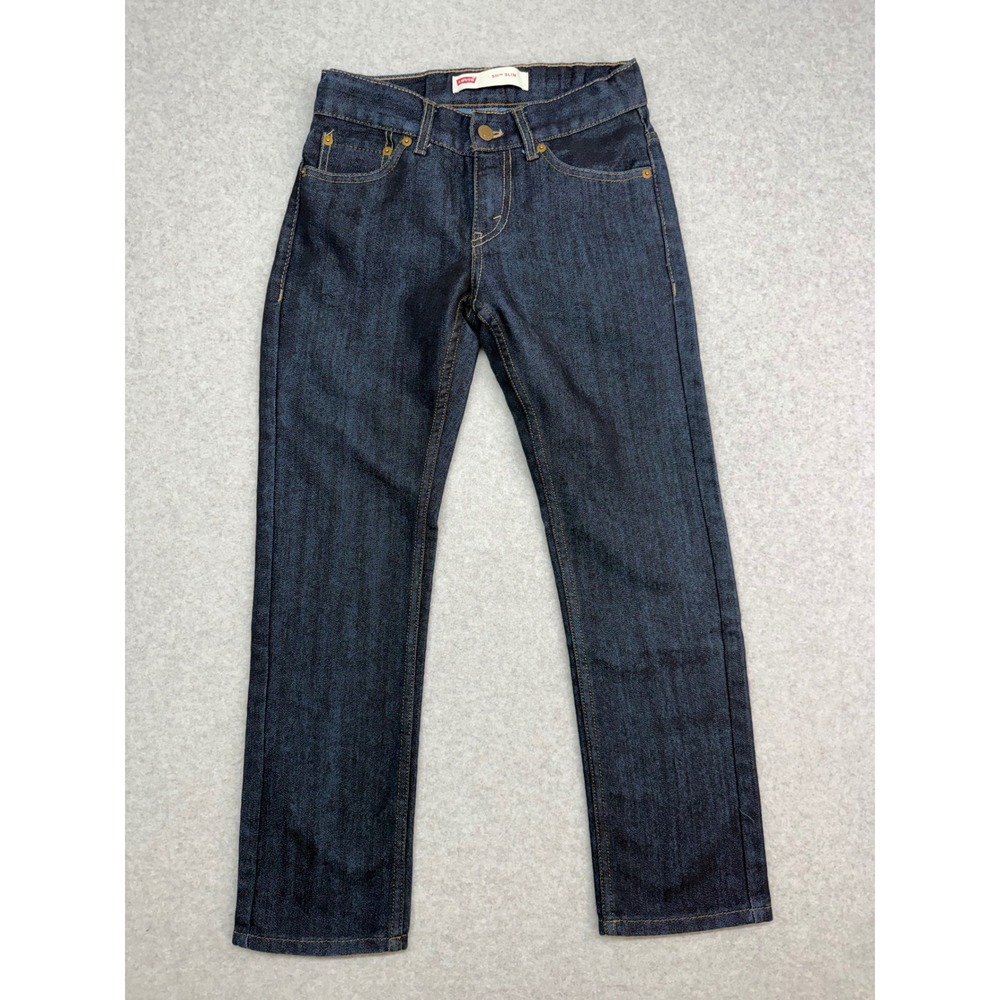 Levi's 511 Slim Fit Dark Wash Denim Jeans Kids Size 10 Reg W25 L25